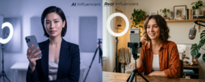ai influencers impact vs real influencers impact